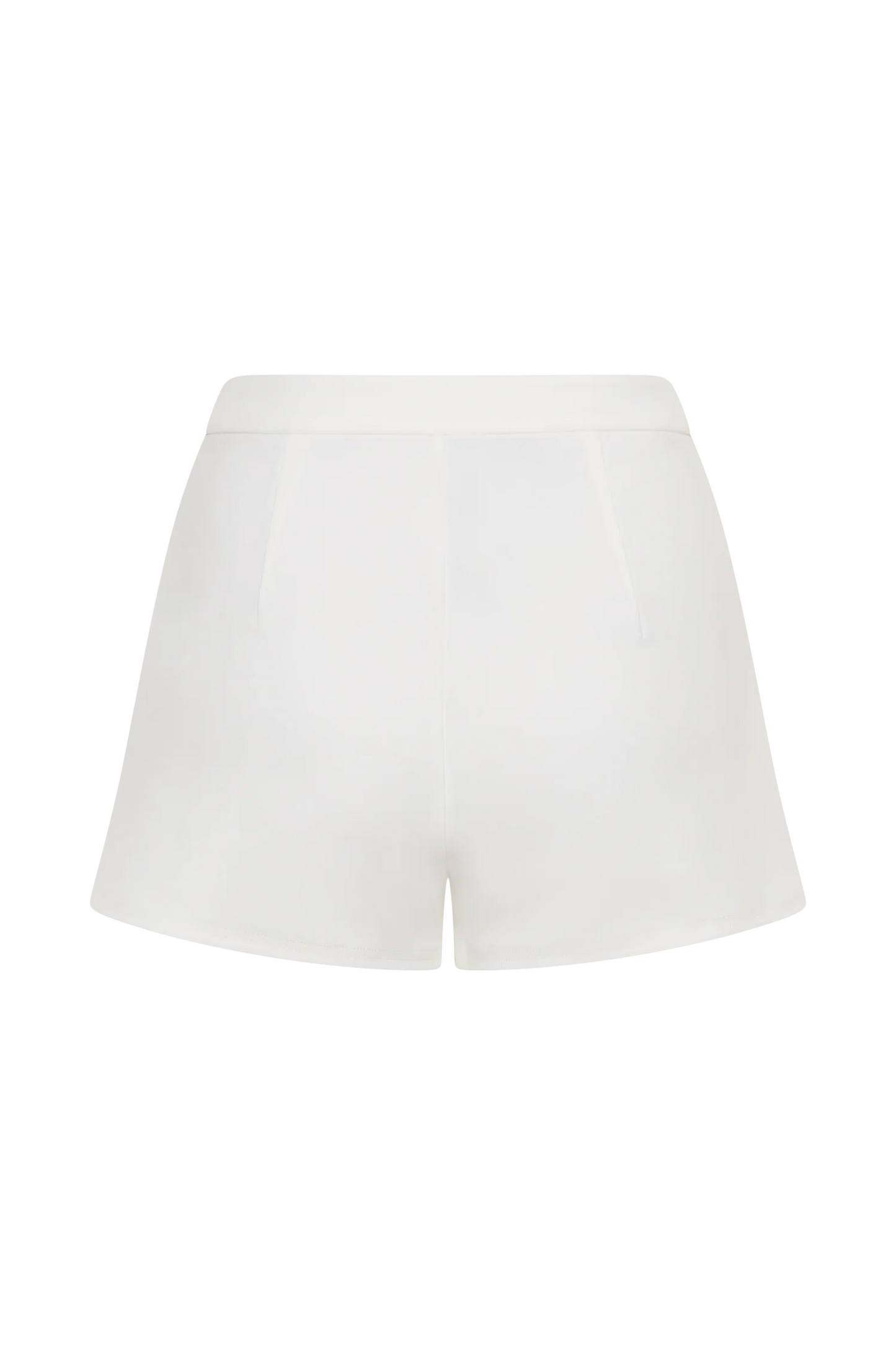 Blanca Stretch Crepe Shorts White