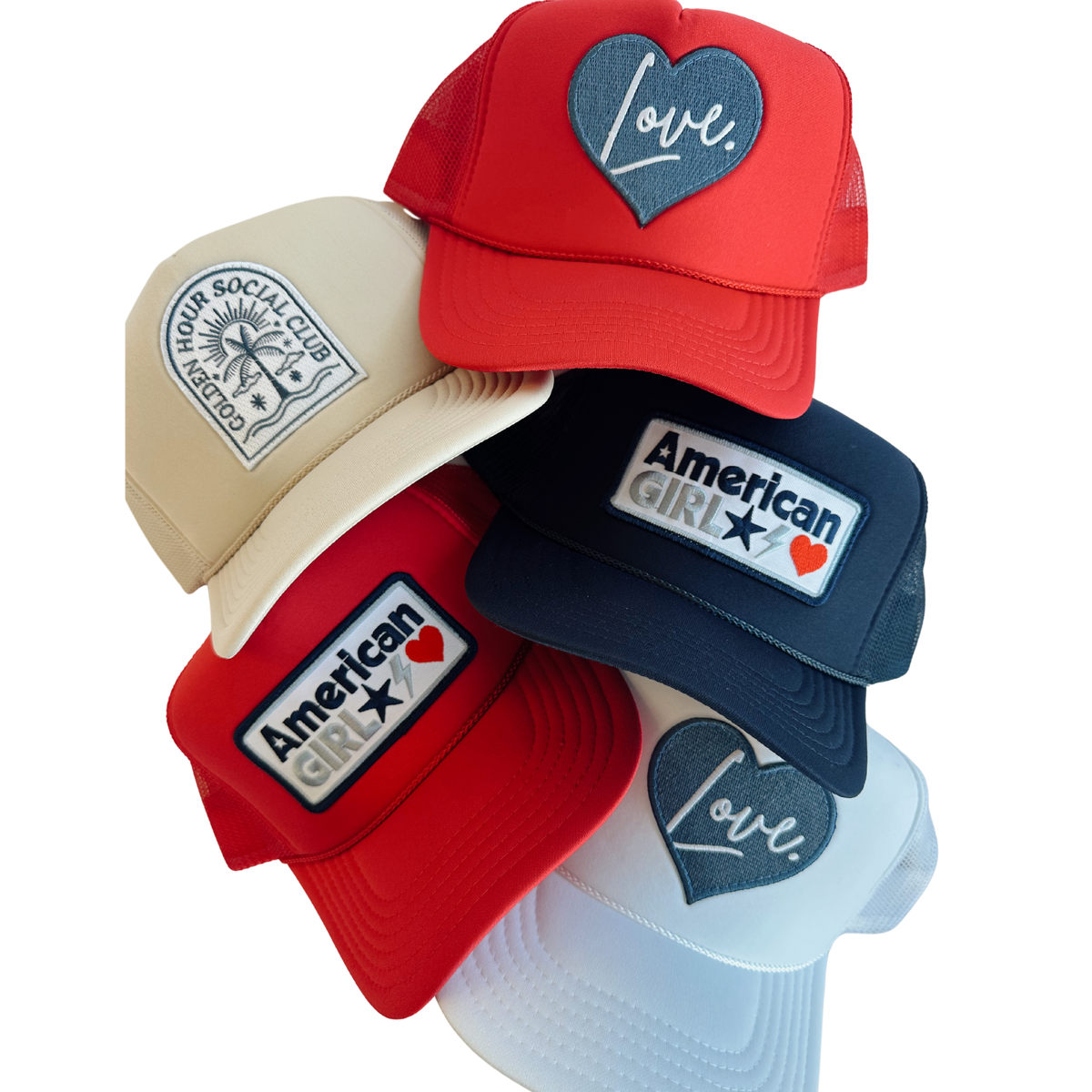 Golden Hour Social Club Patch Trucker Hat