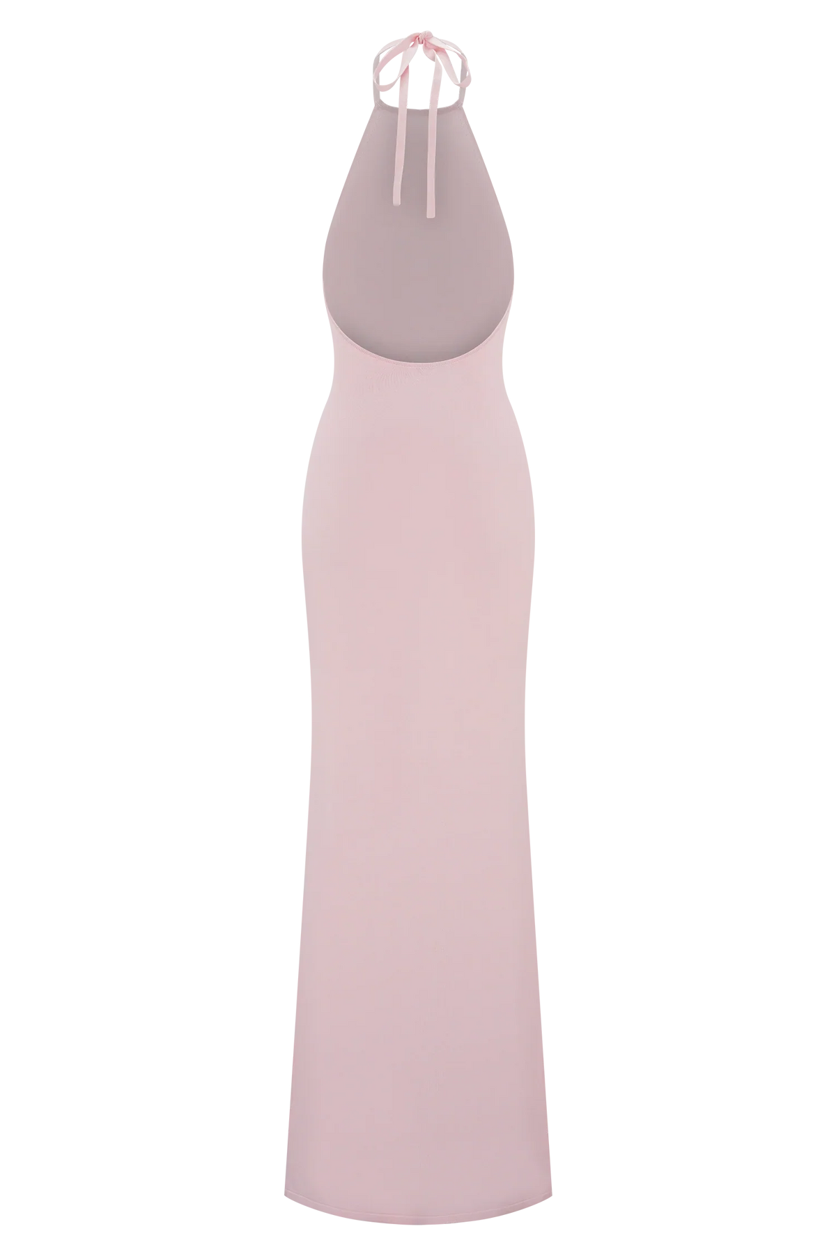 Brock Knit Halter Maxi Dress Baby Pink