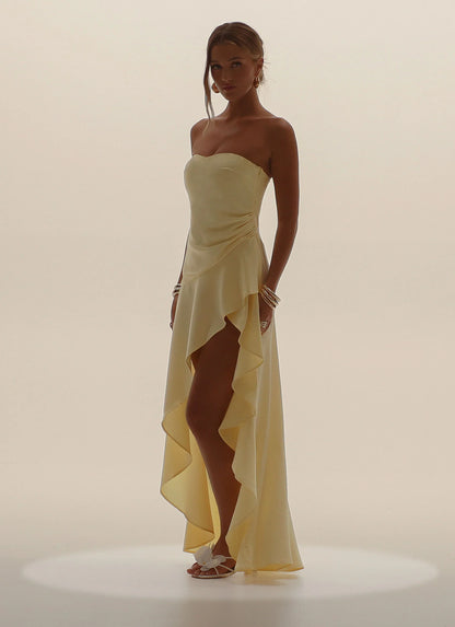 Bodie Maxi Dress Pastel Yellow
