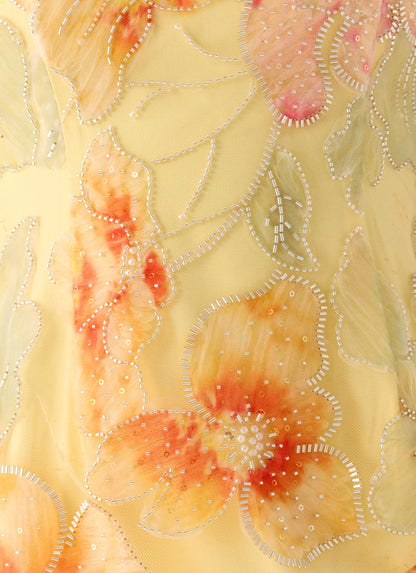 Bliss Beaded Mini Skirt Floral Beaded
