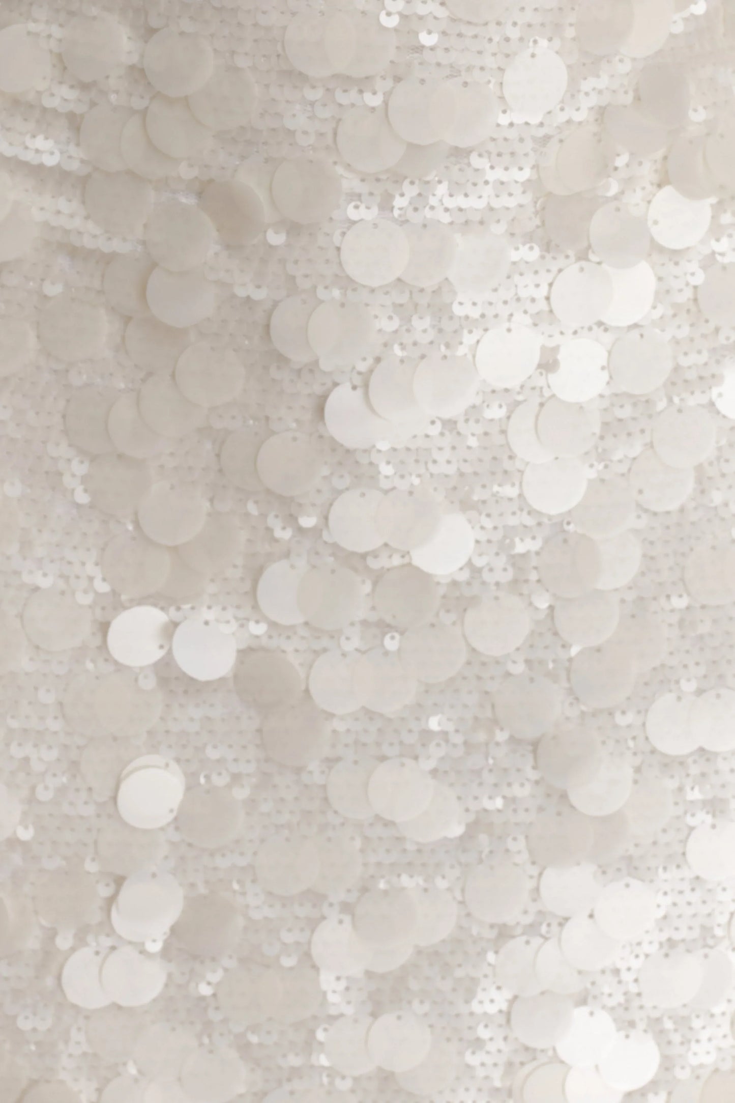 Caralee Sequin Halter Mini Dress Ivory