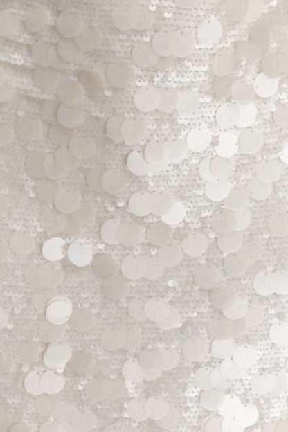Caralee Sequin Halter Mini Dress Ivory