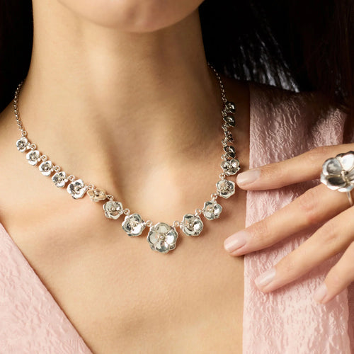 Bloom Demi Necklace - Silver