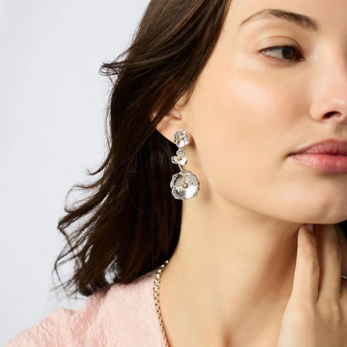 Bloom Tier Earring - Silver