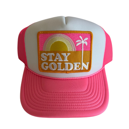 Stay Golden Patch Trucker Hat