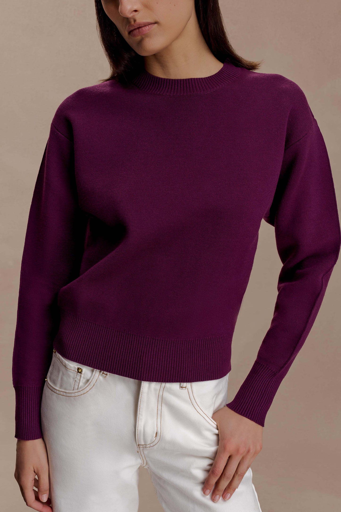 Braxton Cozy Knit Jumper Plum