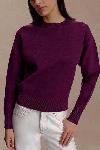 Braxton Cozy Knit Jumper Plum
