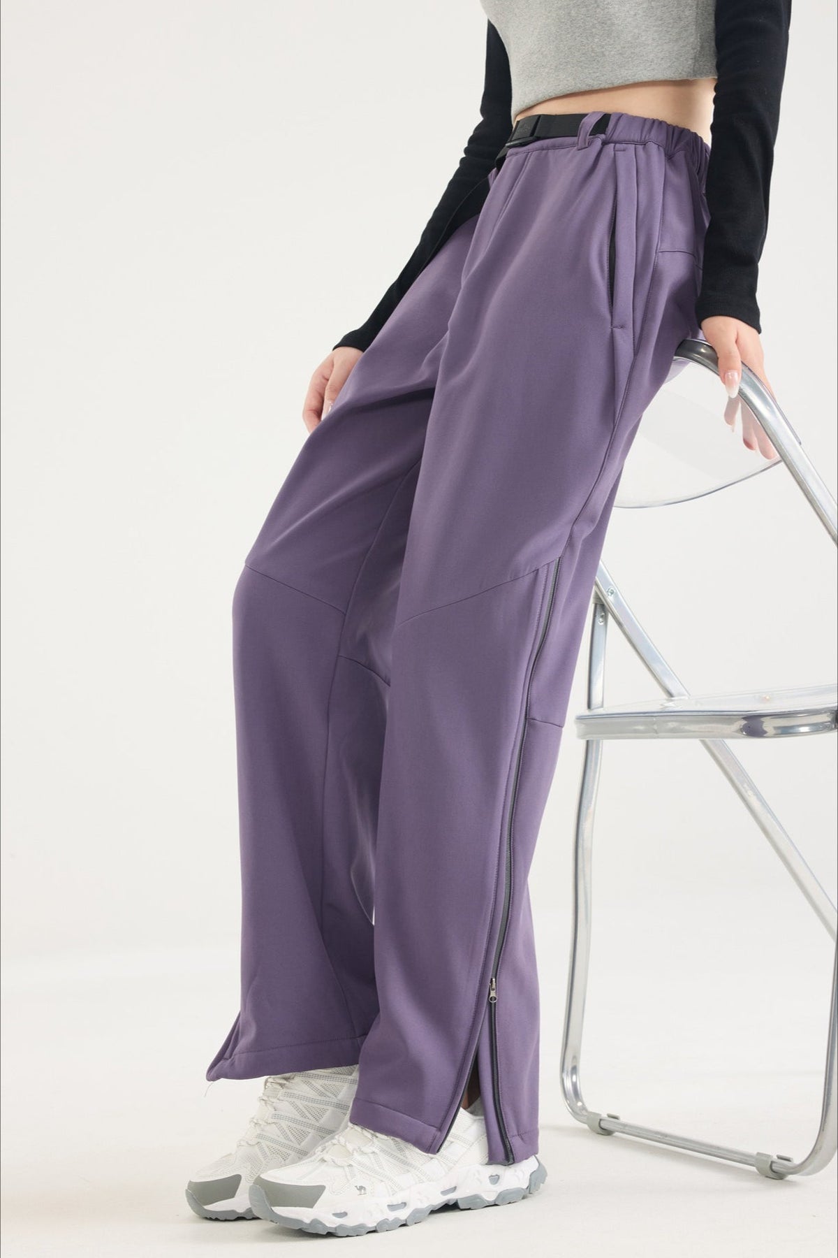 Waterproof Solid Zip Thermal Cargo Pants
