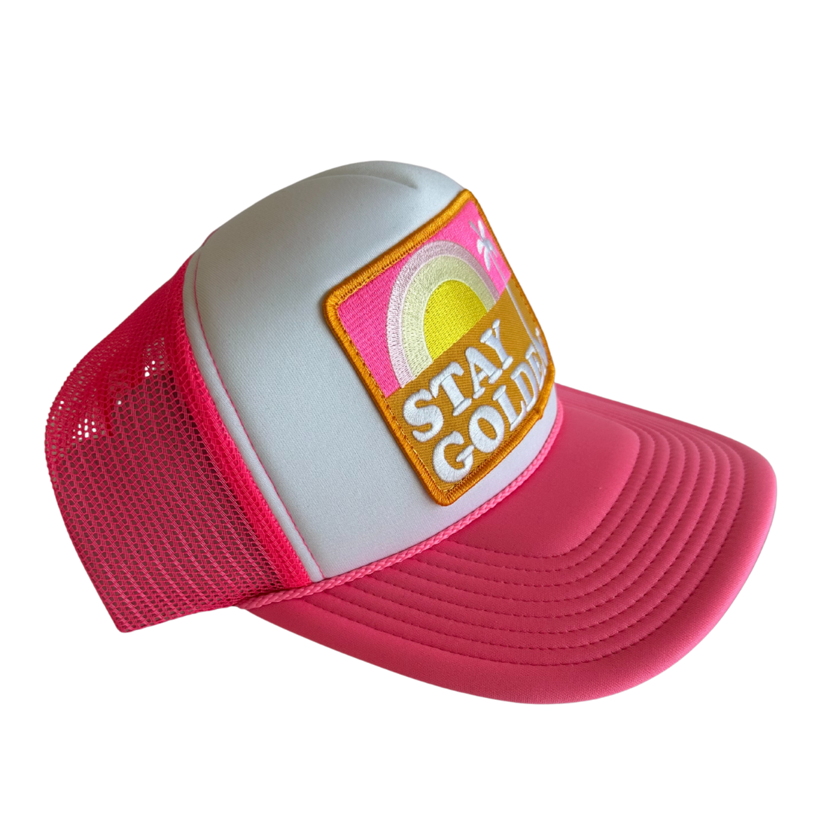 Stay Golden Patch Trucker Hat