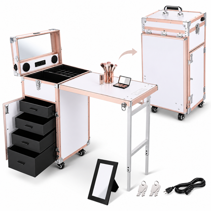 Rolling Manicure Table Makeup Station!