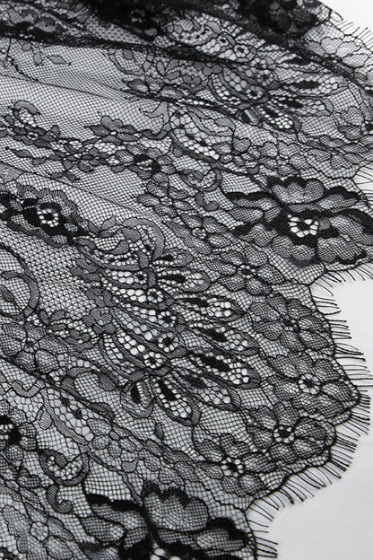 Sexy Solid V Neck Loose Lace Maxi Dress