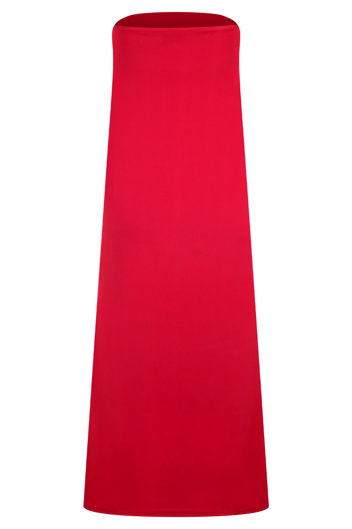 Bruna Slinky Fishtail Maxi Skirt Red