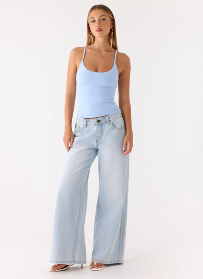 Blondie Tank Top Blue