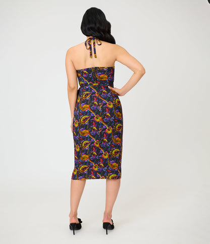 Unique Vintage Carnivorous Plants Leilani Sarong Dress