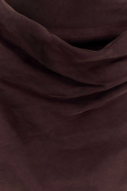 Bexley Draped Mini Dress Dark Chocolate