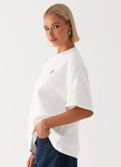 Carefree Monogram T Shirt White