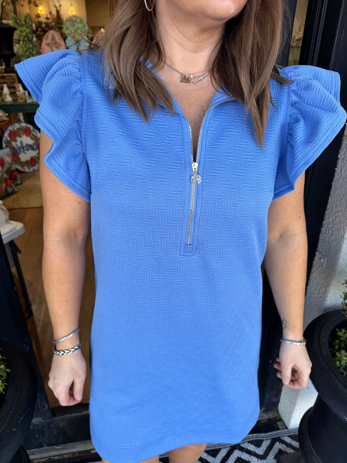 Paige Dress-Blue