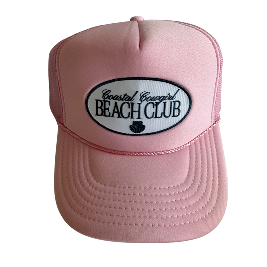 Coastal Cowgirl Beach Club Patch Trucker Hat