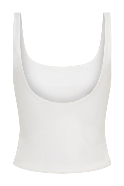 Blanca Stretch Crepe Cami Top White