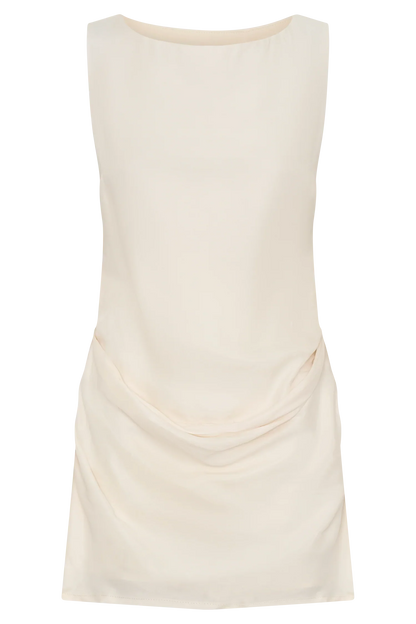 Bexley Draped Mini Dress Ivory