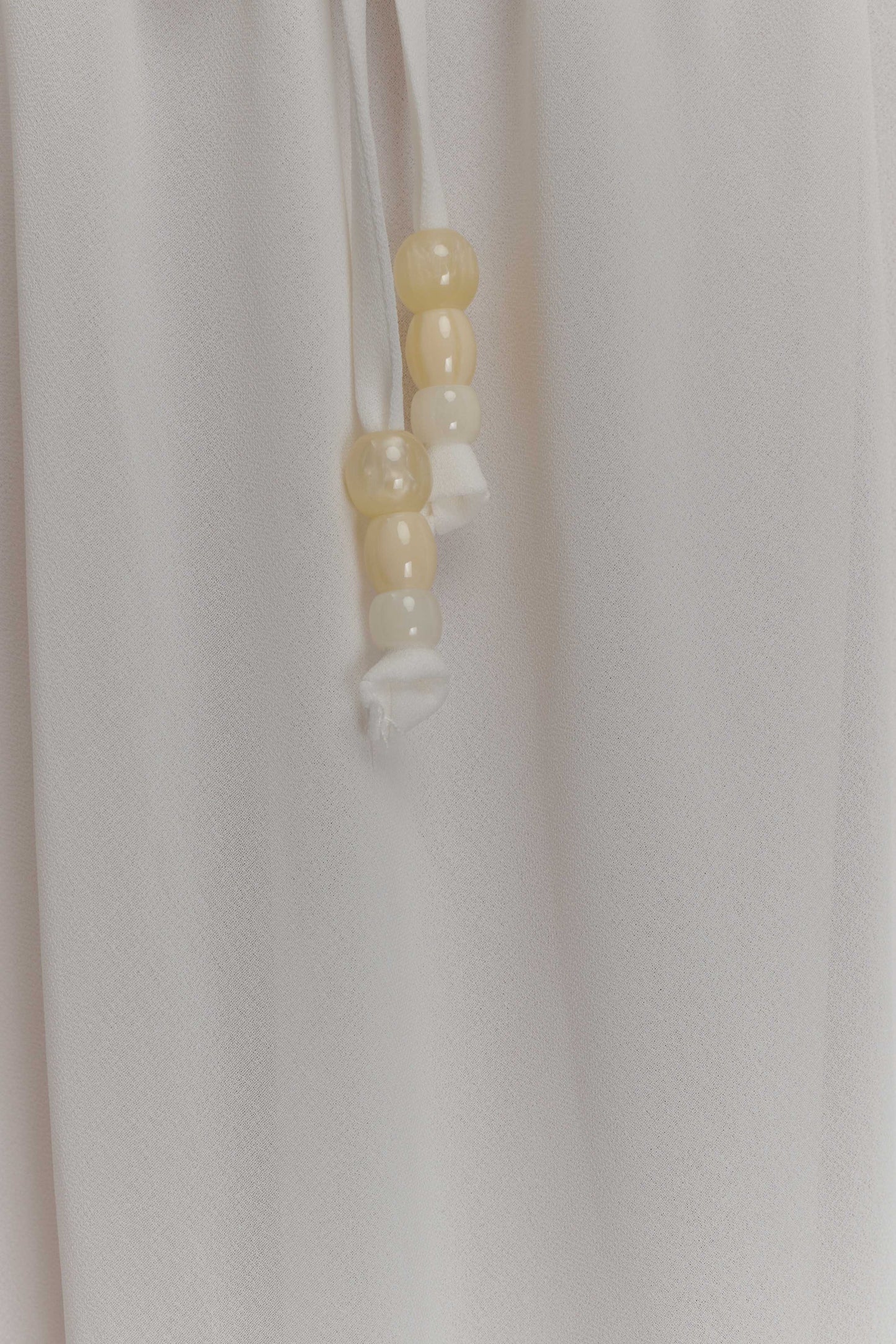 Carlie Chiffon Cross Tie Top Ivory