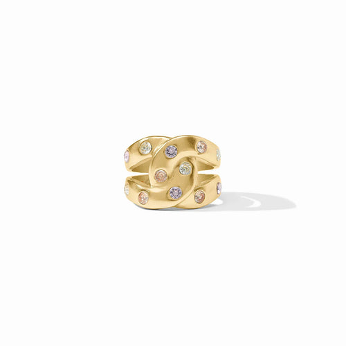 Rainbow Infinity Ring - Champagne Radiance