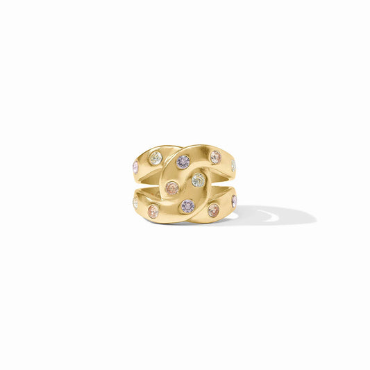 Rainbow Infinity Ring - Champagne Radiance
