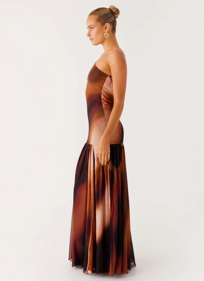 Carlina Maxi Dress Black Gradient
