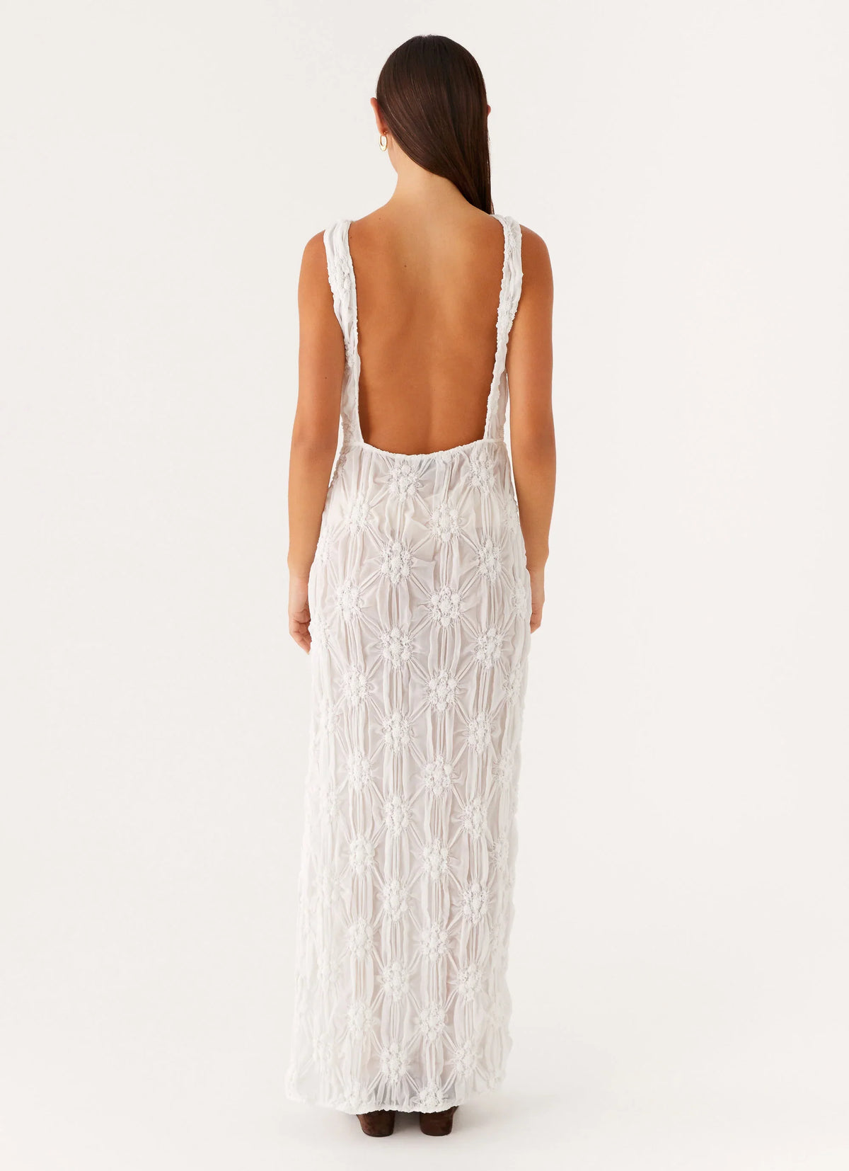 Briar Backless Maxi Dress Ivory