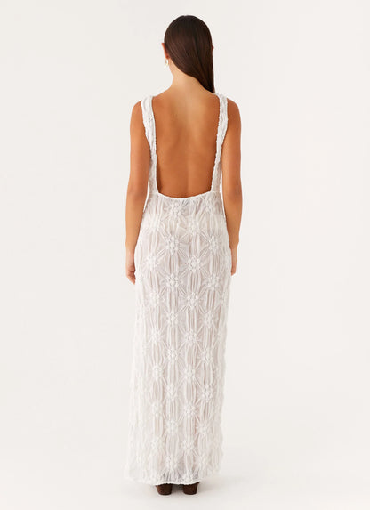 Briar Backless Maxi Dress Ivory