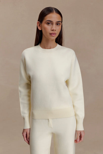 Braxton Cozy Knit Jumper Ivory