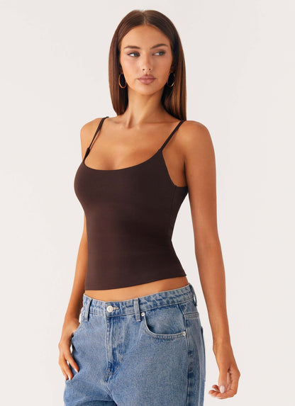 Blondie Tank Top Chocolate