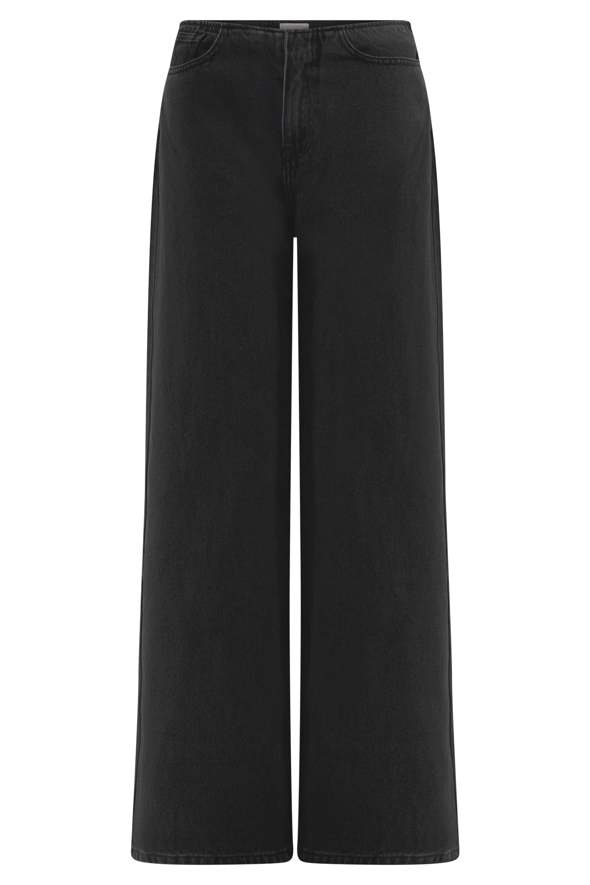 Caitlin Mid Rise Denim Jeans Washed Black