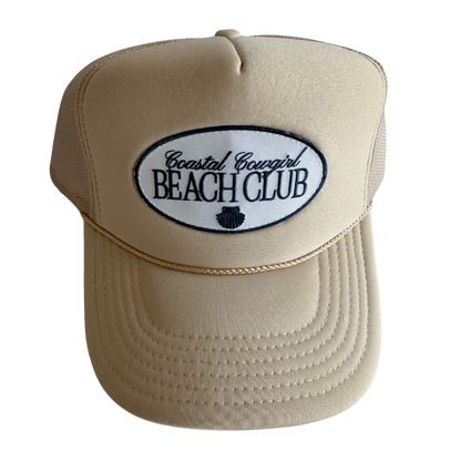 Coastal Cowgirl Beach Club Patch Trucker Hat