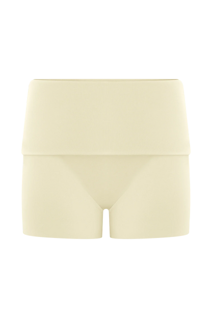 Birdie Fold Over Shorts Ivory