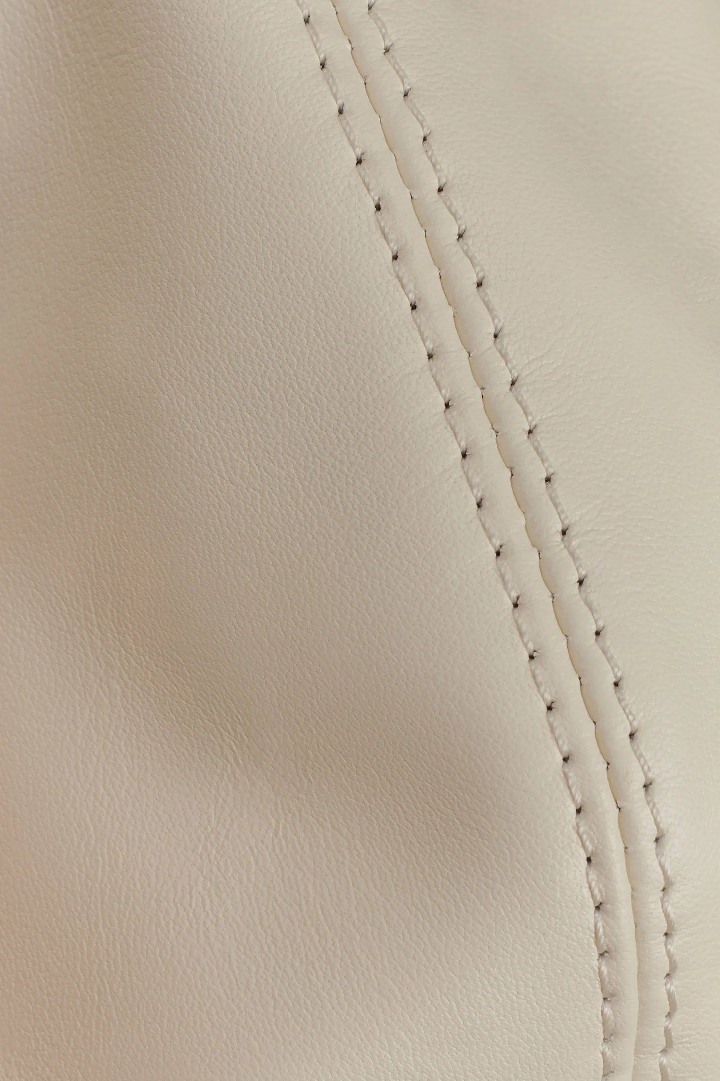 Bristol Mini Croissant Leather Bag Ivory