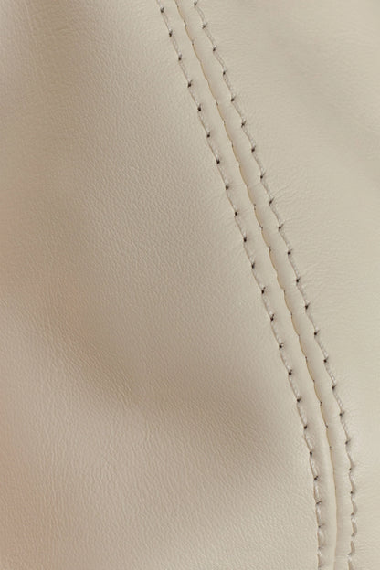 Bristol Mini Croissant Leather Bag Ivory