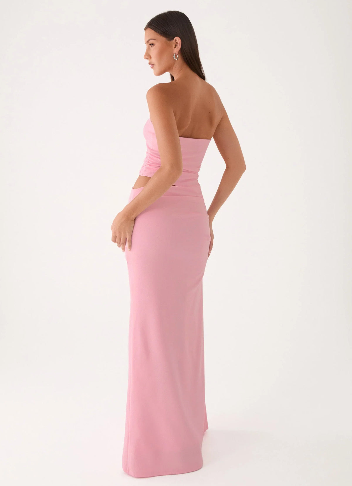Carella Strapless Maxi Dress - Pink