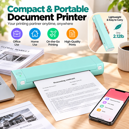 🔥Portable Printer Wireless, Compatible With Phone & Laptop
