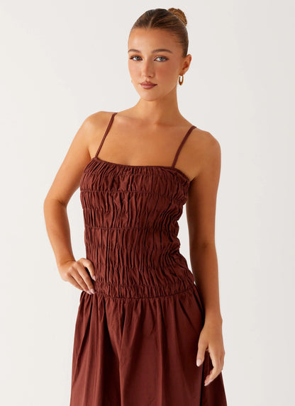 Brooke Maxi Dress Chocolate
