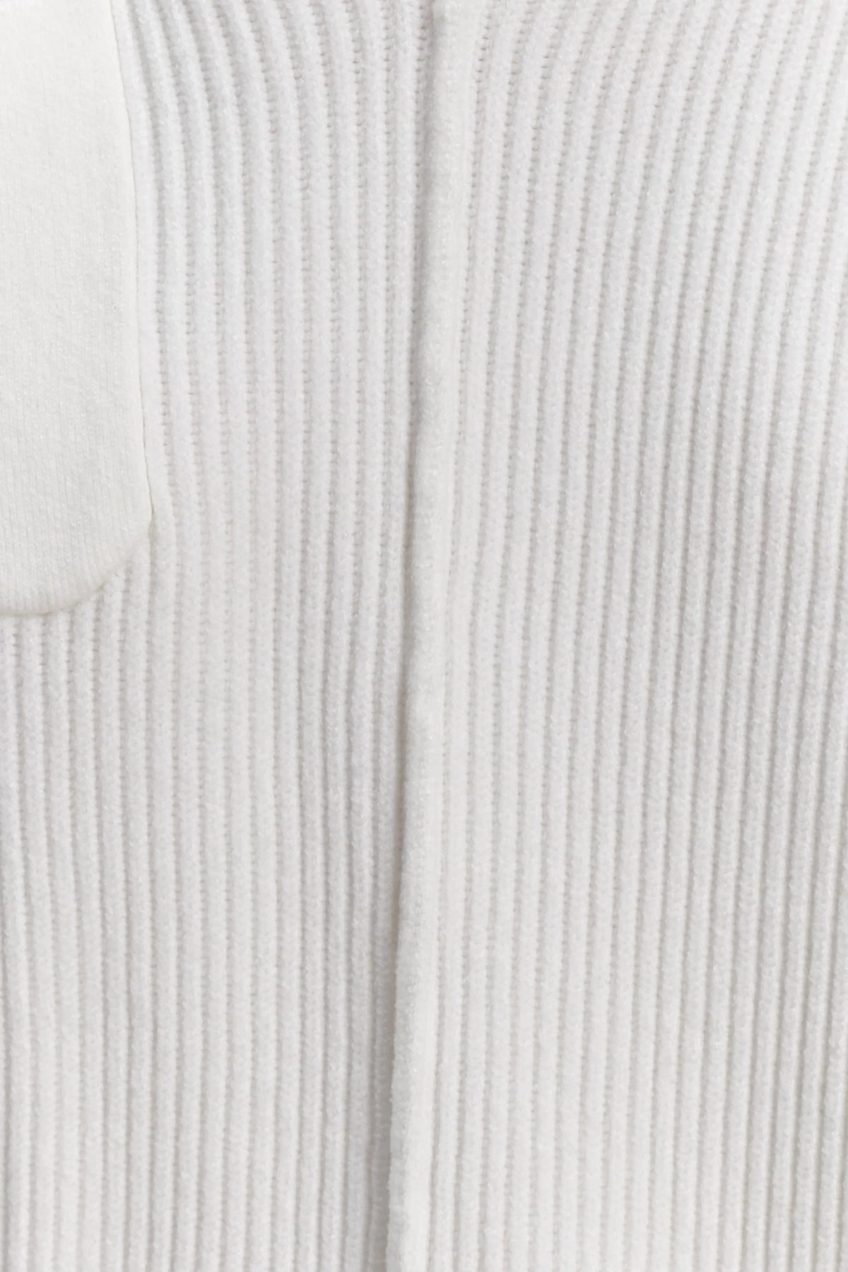 Bianka V Neck Knit Jumper Off White