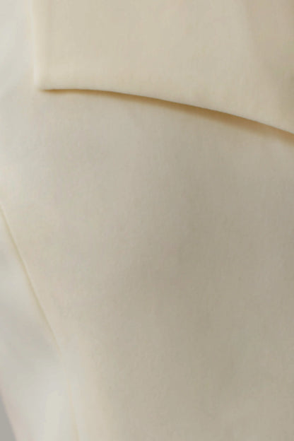 Calla Collared Sleeveless Halter Top Ivory
