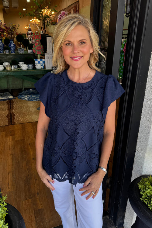 Roberta Top - Navy