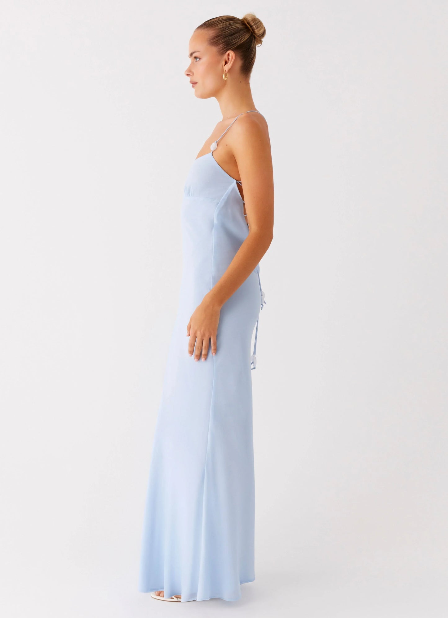 Cabello Maxi Dress Pale Blue