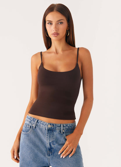 Blondie Tank Top Chocolate
