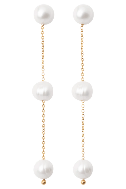 Bodhi Freshwater Pearl Drop Earrings Pearl