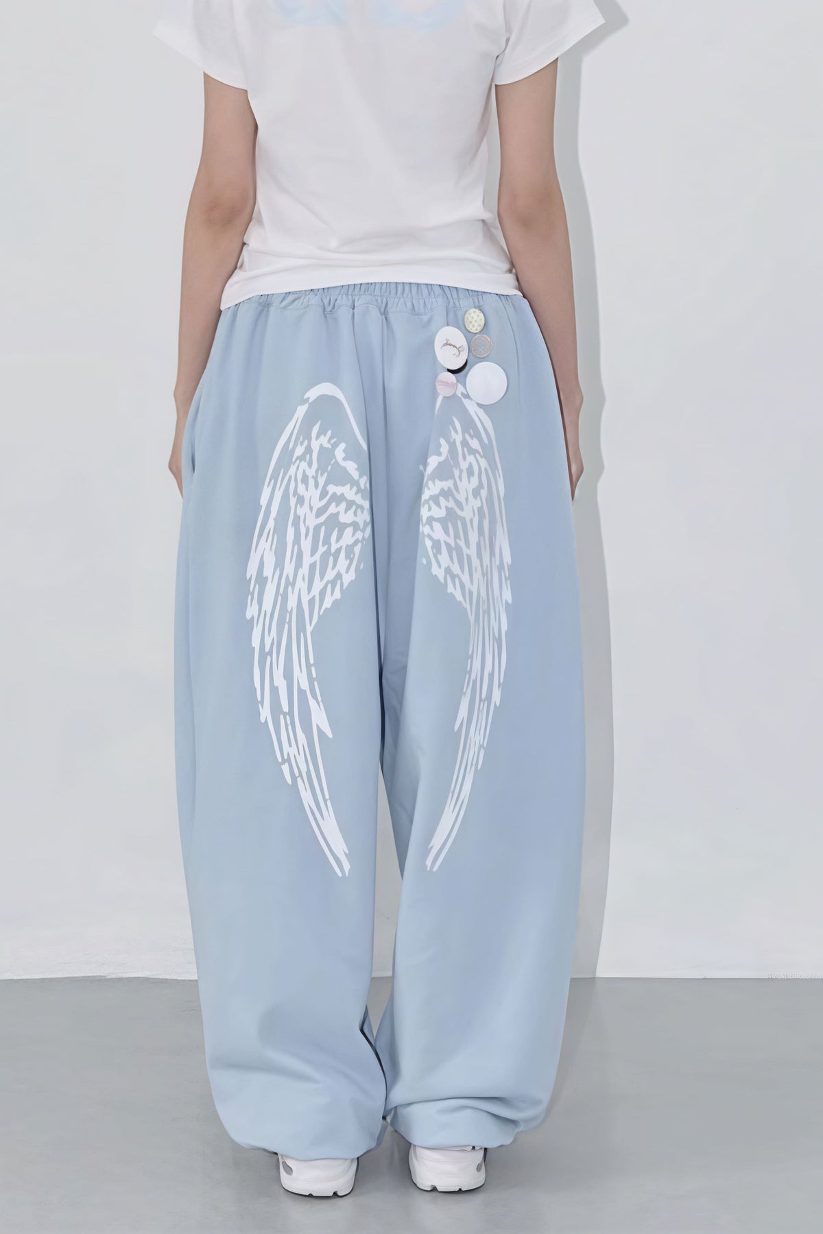 Vintage Hip Hop Graphic Baggy Straight Pants