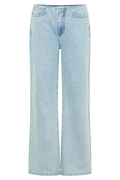 Caitlin Mid Rise Denim Jeans Light Blue
