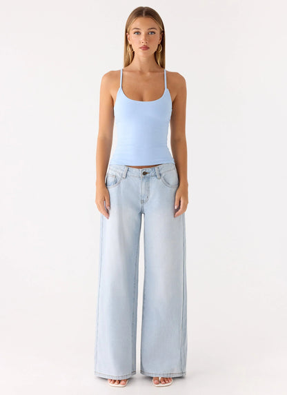 Blondie Tank Top Blue